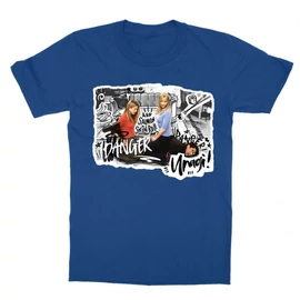 Királykék Jóbarátok gyerek rövid ujjú póló - Danger - Unagi