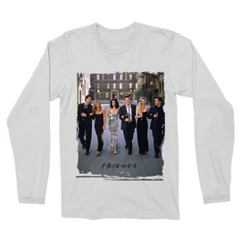 Fehér Jóbarátok férfi hosszú ujjú póló - Friends Poster