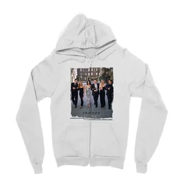 Fehér Jóbarátok zipzáros pulóver - Friends Poster 