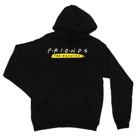 Fekete Jóbarátok kapucnis pulóver - Friends Reunion Logo
