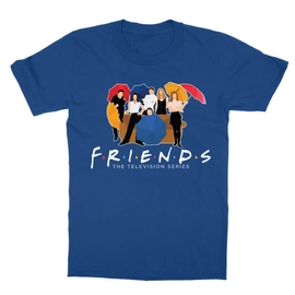 Királykék Jóbarátok gyerek rövid ujjú póló - Friends Team
