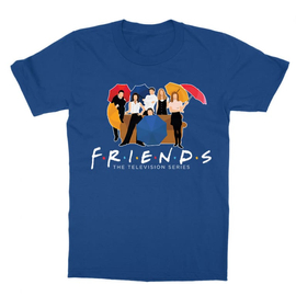 Királykék Jóbarátok gyerek rövid ujjú póló - Friends Team