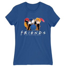 Királykék Jóbarátok női rövid ujjú póló - Friends Team