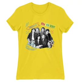 Citromsárga Jóbarátok női rövid ujjú póló - How you doin? - Team
