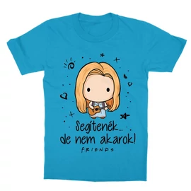 Atollkék Jóbarátok gyerek rövid ujjú póló - Segítenék - Pheobe