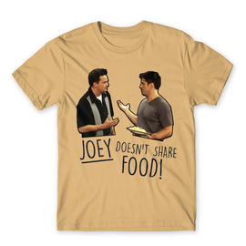 Homok Jóbarátok férfi rövid ujjú póló - Joey doesn't share food