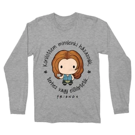 Sportszürke Jóbarátok férfi hosszú ujjú póló - Körülöttem mindenki