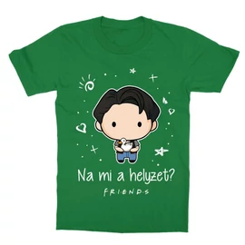 Zöld Jóbarátok gyerek rövid ujjú póló - Mi a helyzet? - Joey