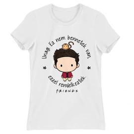 Fehér Jóbarátok női rövid ujjú póló - Unagi - Ross