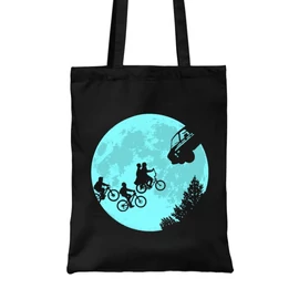 Fekete Stranger Things vászontáska - Stranger Moon