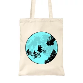 Fekete Stranger Things vászontáska - Stranger Moon