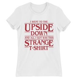 Fehér Stranger Things női rövid ujjú póló - Stranger T-shirt