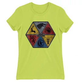 Almazöld Trónok harca női rövid ujjú póló - Game of Thrones Kingdoms