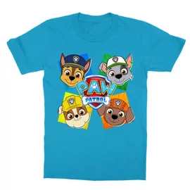 Atollkék Mancs őrjárat gyerek rövid ujjú póló - Kockák