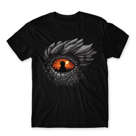 Fekete Sárkányok háza férfi póló - Dragon Eye