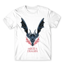 Fehér Sárkányok háza férfi póló - Dragon Logo