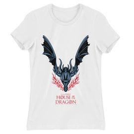 Fehér Sárkányok háza női póló - Dragon Logo