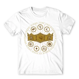 Fehér Sárkányok háza férfi póló - Fire and Blood