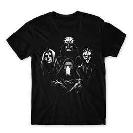 Fekete Star Wars férfi rövid ujjú póló - A Sötét oldal mesterei