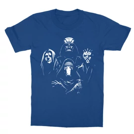 Királykék Star Wars gyerek rövid ujjú póló - A Sötét oldal mesterei