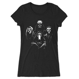 Fekete Star Wars női hosszított póló - A Sötét oldal mesterei