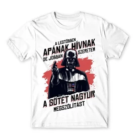 Star Wars férfi rövid ujjú póló - A legtöbben Apának hívnak - A Sötét Nagyúr