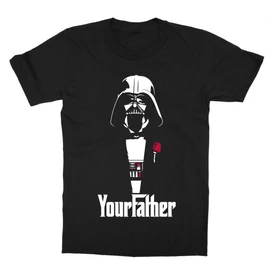 Fekete Star Wars gyerek rövid ujjú póló - Keresztapád