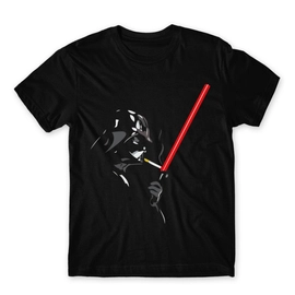 Star Wars férfi rövid ujjú póló - Darth Vader loose fekete színben