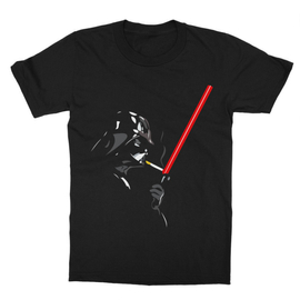 Fekete Star Wars gyerek rövid ujjú póló - Darth Vader loose