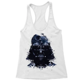Fehér Star Wars női trikó - Darth Vader és a Halálcsillag