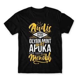 Fekete Audi férfi rövid ujjú póló - Audis apuka