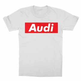 Fehér Audi gyerek rövid ujjú póló - Audi Stripe