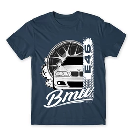 Denim BMW férfi rövid ujjú póló - BMW E46 Badge