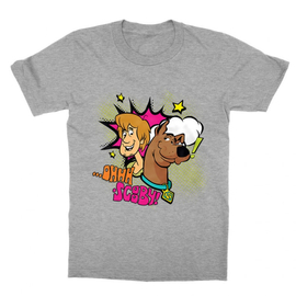 Sportszürke Scooby-Doo gyerek rövid ujjú póló - Ohhh Scooby!