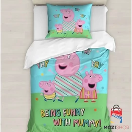 Peppa malac ágyneműhuzat garnitúra 140×200cm, 70×90 cm - Funny