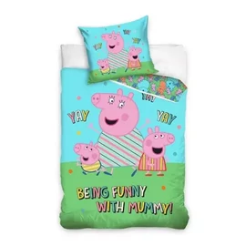 Peppa malac ágyneműhuzat garnitúra 140×200cm, 70×90 cm - Funny