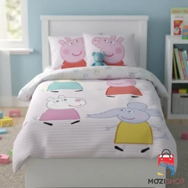 Peppa malac gyerek ágyneműhuzat garnitúra 100×135cm, 40×60 cm - Little Friends