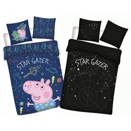 Peppa malac foszforeszkálós gyerek ágyneműhuzat garnitúra - Star Gazer 