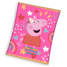 Peppa malac coral fleece polár takaró 130x160cm - Piggy Tales