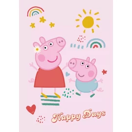Peppa malac polár takaró, ágytakaró 100x140cm - Happy Days