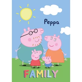 Peppa malac polár takaró, ágytakaró 100x140cm - Family