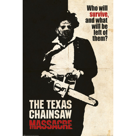 A texasi láncfűrészes mészárlás plakát
