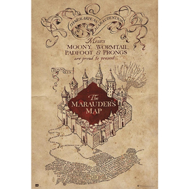 Harry Potter tekergők térképe plakát