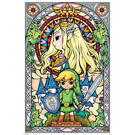 Legend Of Zelda plakát - Stained Glass
