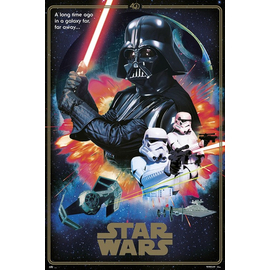 Star Wars plakát - 40 éves jubileumi kiadás - Sötét oldal