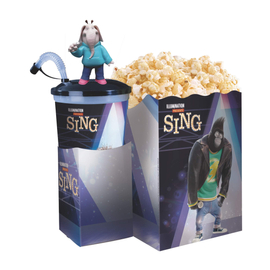 Énekelj! pohár, topper és popcorn tasak (Meena figura)
