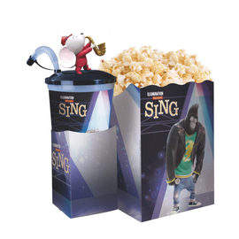Énekelj! pohár, topper és popcorn tasak (Mike figura)