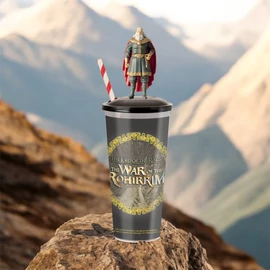 A Gyűrűk Ura - A rohírok háborúja pohár és Helm topper, figura