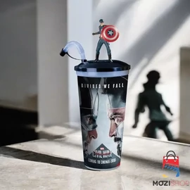 Amerika Kapitány: Polgárháború pohár és Amerika Kapitány topper, figura