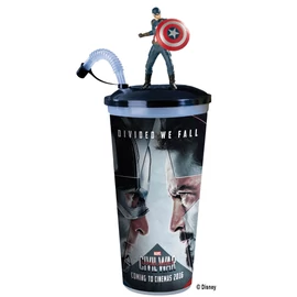 Amerika Kapitány: Polgárháború pohár és Amerika Kapitány topper, figura